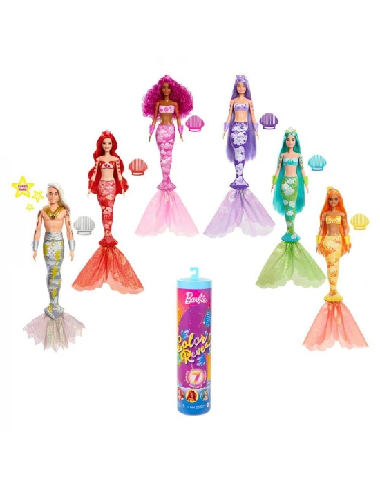 Barbie Color Reveal Renk Değiştiren Sürpriz Gökkuşağı Deniz Kızı