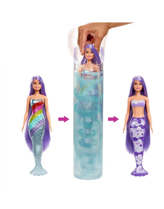 Barbie Color Reveal Renk Değiştiren Sürpriz Gökkuşağı Deniz Kızı