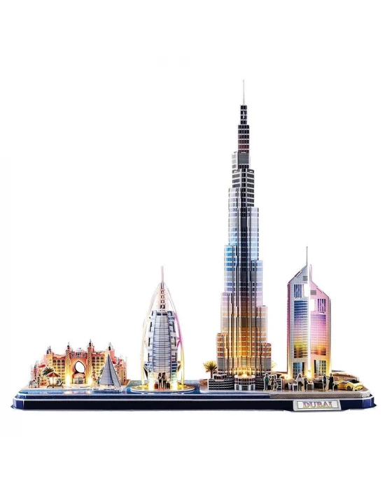 CubicFun Dubai 3D Puzzle 182 Parça LED Işıklı