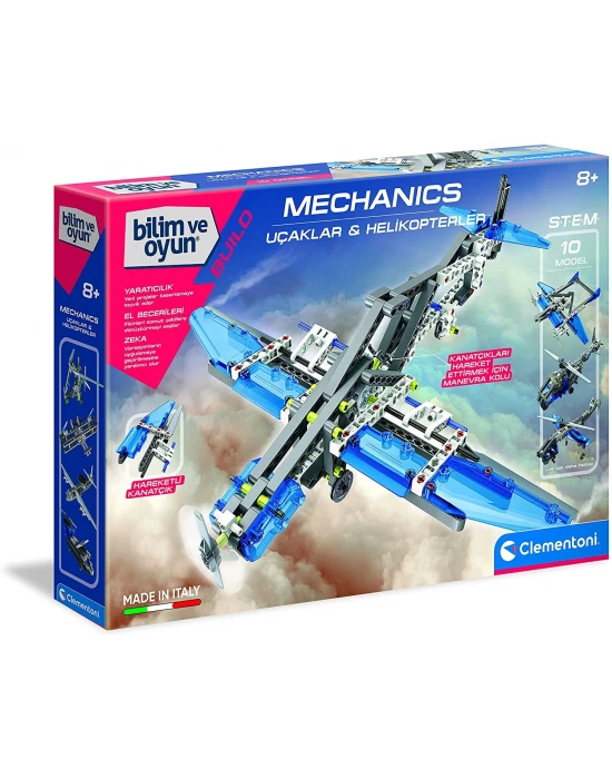 Clementoni - Mekanik Laboratuvarı - Uçaklar ve Helikopterler-64996