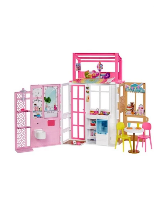 Barbie Portatif Taşınabilir Evi Hcd47