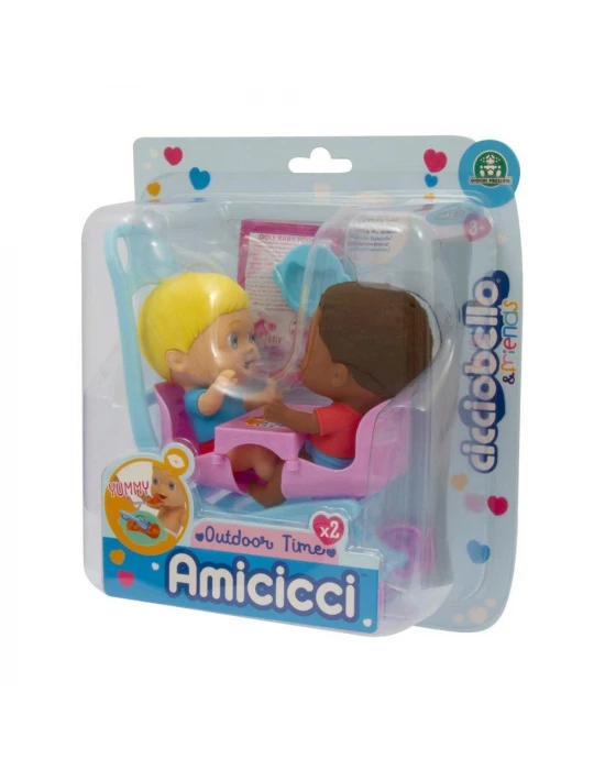 Cicciobello Amicicci İkili Bebek Arabası