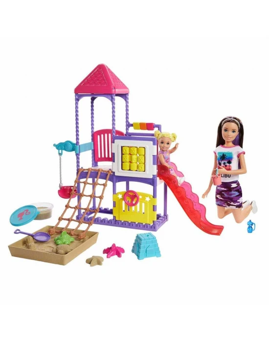 Barbie Bebek Bakıcısı Skipper Parkta Oyun Seti
