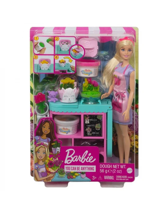 Barbie Çiçekçi Bebek ve Oyun Seti