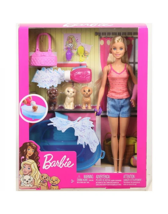 Barbie ve Köpekleri Banyo Keyfinde Oyun Seti