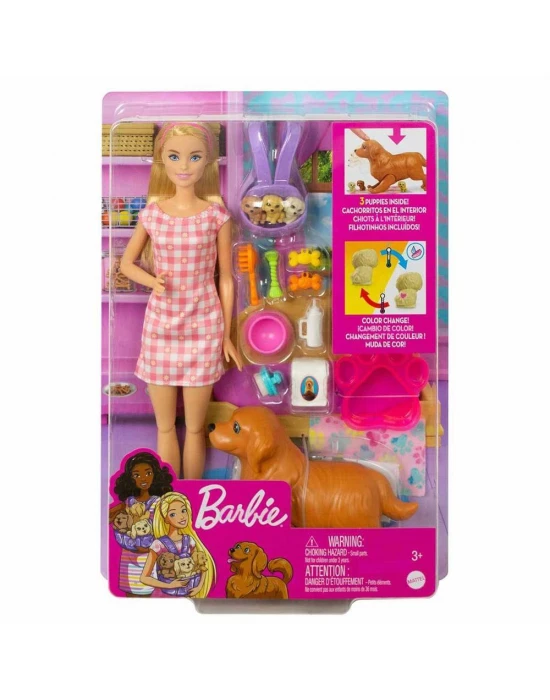 Barbie ve Yeni Doğan Köpekler Oyun Seti