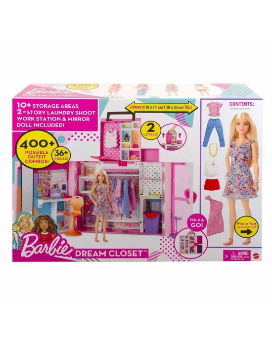 Barbie ve Yeni Rüya Dolabı Oyun Seti HGX57
