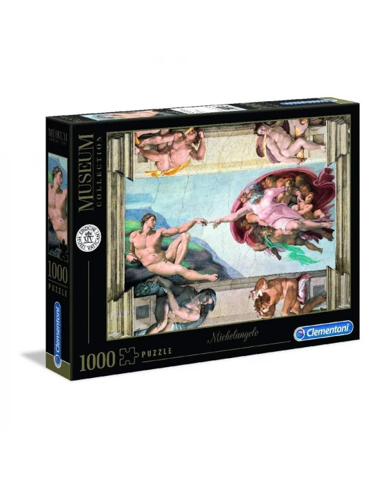 Clementoni 1000 Parça Museum Collection The Creation of Man Puzzle