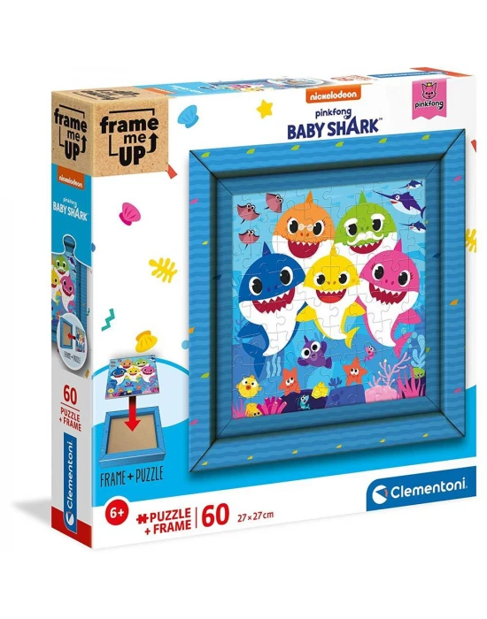 Clementoni Baby Shark Frame Me Up Puzzle 60 Parça