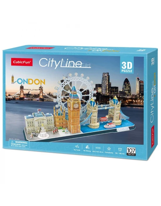 Cubic Fun City Line Puzzle 107 Parça - London