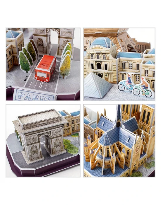 Cubic Fun 114 Parça Puzzle City Line Paris