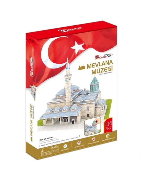 Cubic Fun 3D 116 Parça Puzzle Mevlana Türbesi