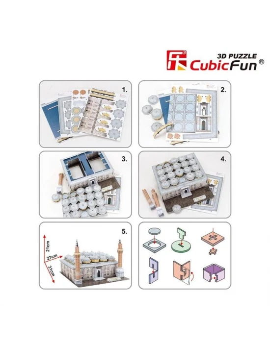 Cubic Fun 3D 131 Parça Puzzle Bursa Ulu Camii