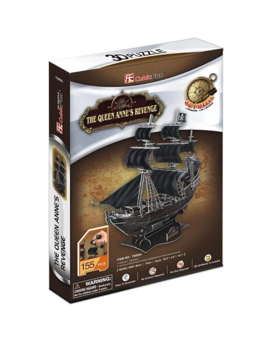 Cubic Fun 3D 155 Parça The Queen Anne’s  Revenge Gemi