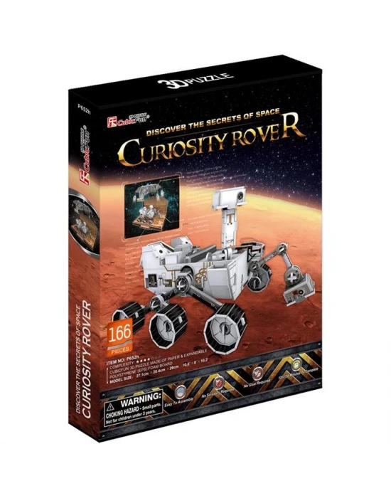 Cubic Fun 3D 166 Parça Puzzle Curiosity Kaşif Robotu