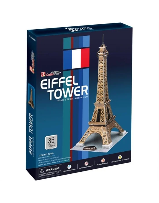 Cubic Fun 3D Puzzle - Eyfel Kulesi 39 Parça C044h
