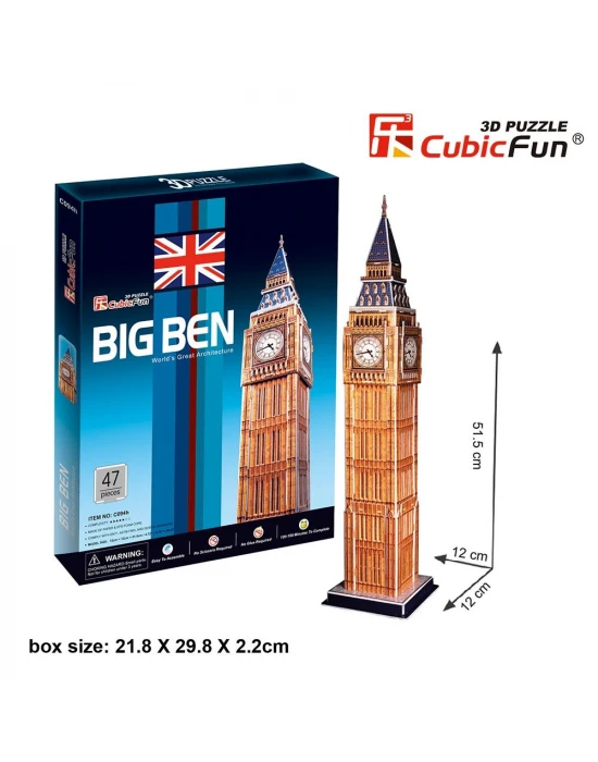 Cubic Fun 3D 47 Parça Puzzle Big Ben