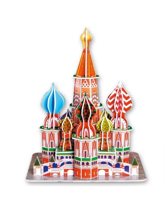 Cubic Fun 3D 47 Parça Puzzle St. Aziz Vasil Katedrali - Rusya