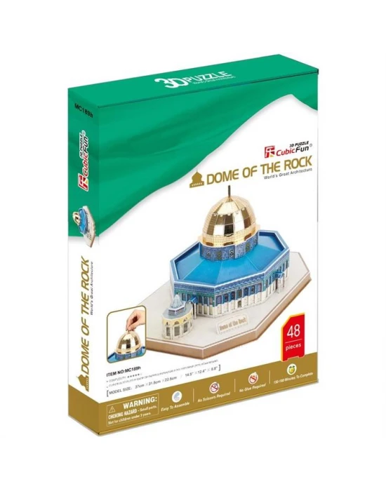 Cubic Fun 3D 48 Parça Puzzle Kubbet-üs Sahra - İsrail