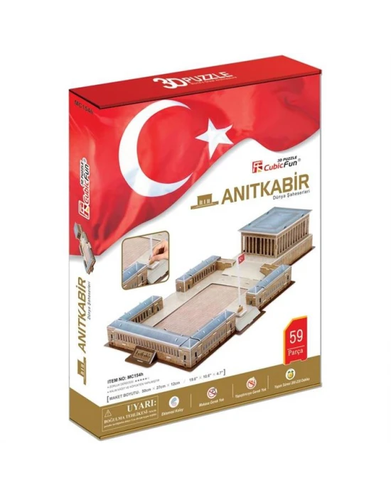 Cubic Fun 3D 59 Parça Puzzle Anıtkabir