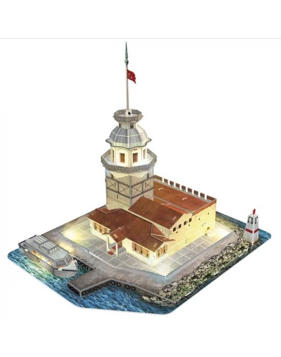 Cubic Fun 3D 66 Parça Led Puzzle Kız Kulesi