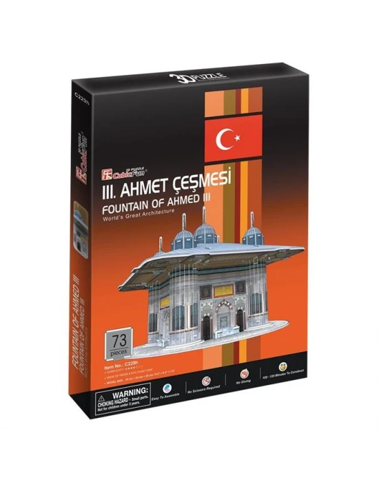 Cubic Fun 3D 73 Parça Puzzle III. Ahmet Çeşmesi