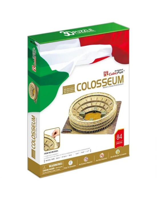 Cubic Fun 3D 84 Parça Puzzle Colosseum - İtalya