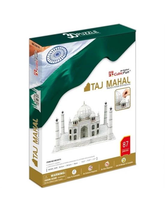 Cubic Fun 3D 87 Parça Puzzle Taj Mahal - Hindistan