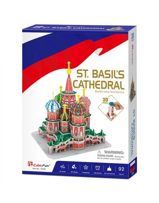 Cubic Fun 92 Parça Puzzle St. Basils Cathedral