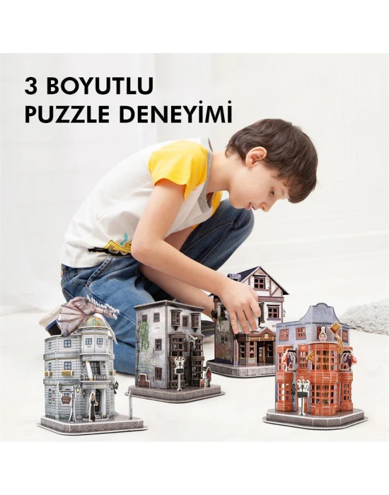Cubic Fun Harry Potter Diagon Yolu (4 Bina) 3D Puzzle