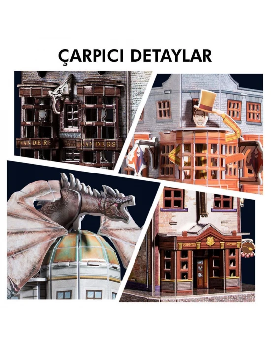 Cubic Fun Harry Potter Diagon Yolu (4 Bina) 3D Puzzle
