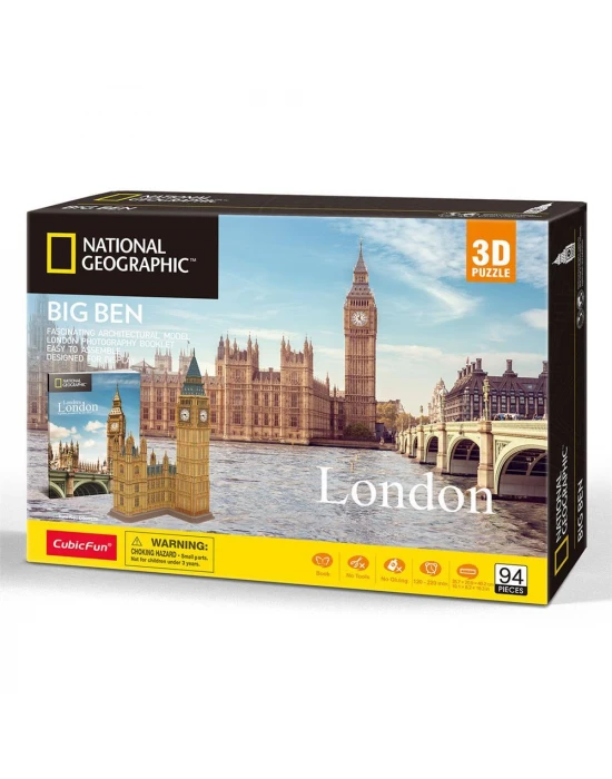 Cubic Fun National Geographic Serisi Big Ben 3D Puzzle