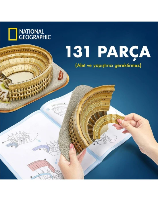 Cubic Fun National Geographic Serisi Colosseum 3D Puzzle