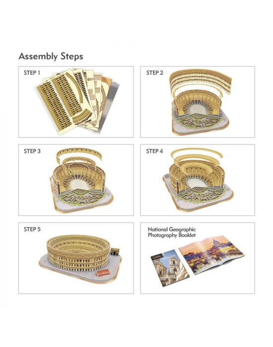 Cubic Fun National Geographic Serisi Colosseum 3D Puzzle