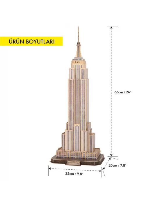 Cubic Fun National Geographic Serisi Empire State Binası 3D Puzzl