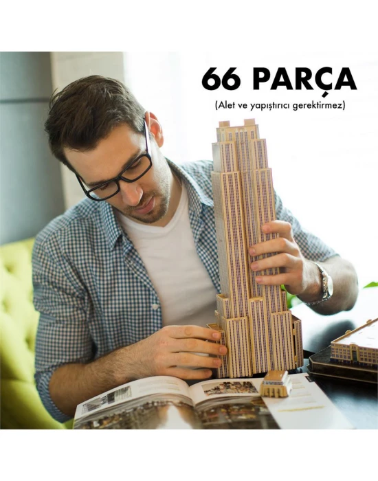 Cubic Fun National Geographic Serisi Empire State Binası 3D Puzzl