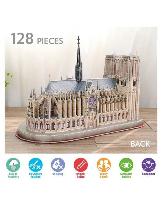 Cubic Fun National Geographic Serisi Notre Dame De Paris 3D Puzzl
