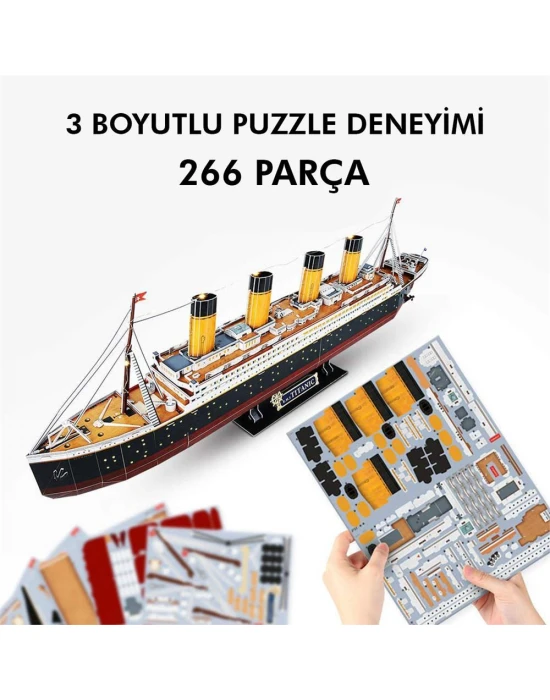 Cubic Fun Titanic Led Işıklı 3D Puzzle L521H