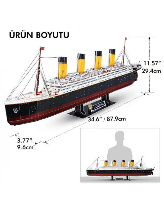 Cubic Fun Titanic Led Işıklı 3D Puzzle L521H