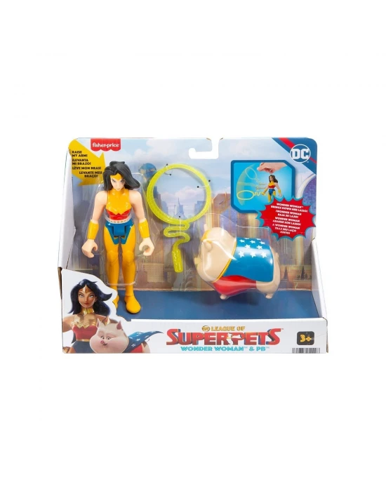 Fisher Price Imaginext Dc League Of Super Pets Kahramanlar ve Hayvanlar HGL01 - Wonder Woman&pb