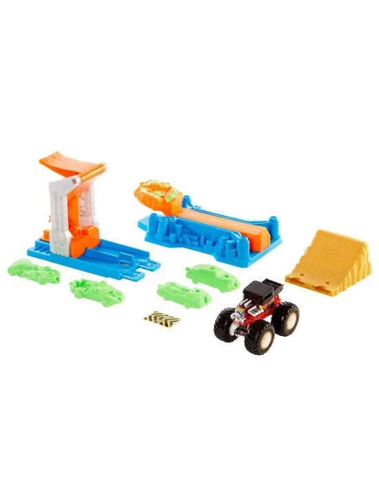 Hot Wheels Monster Trucks Fırlat ve Çarpış Oyun Seti