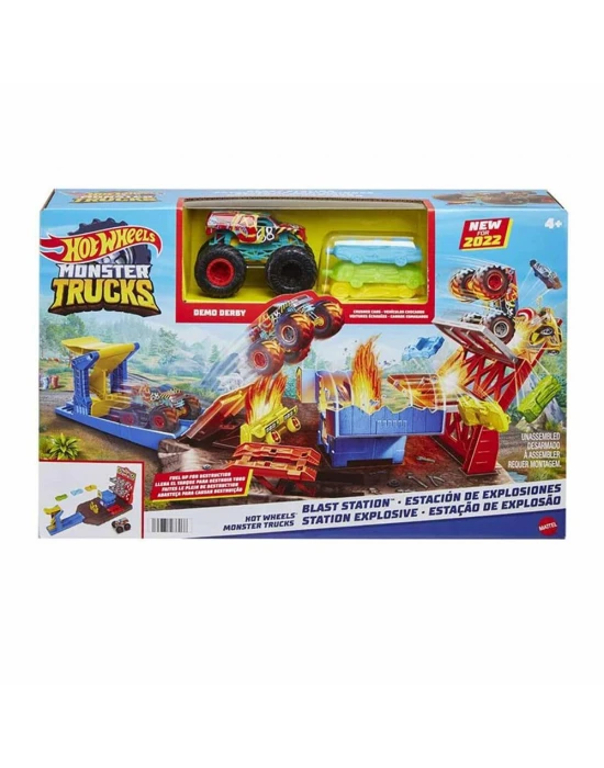 Hot Wheels Monster Trucks Patlama İstasyonu Oyun Seti