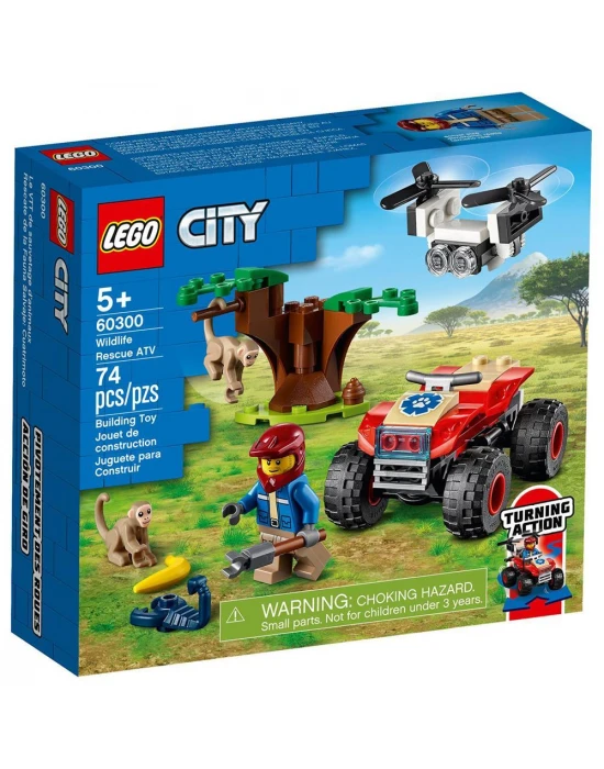 Lego City Stunt Vahşi Hayvan Kurtarma Atv’si