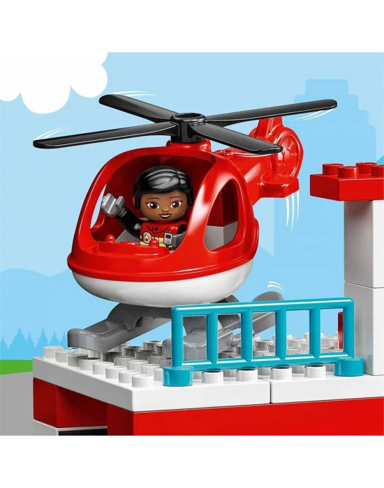 Lego Duplo İtfaiye Merkezi ve Helikopter 10970