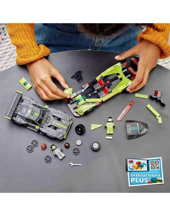 Lego Speed Champions Aston Martin Valkyrie AMR Pro ve Aston Marti