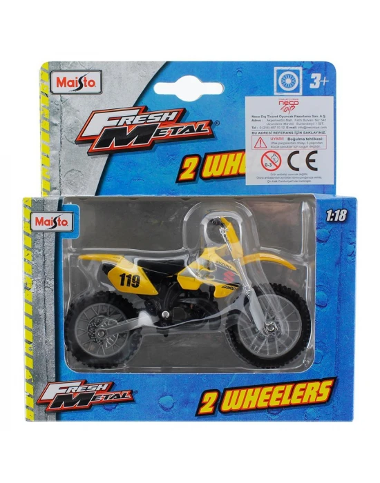 Maisto Suzuki RM250 Motosiklet 1/18