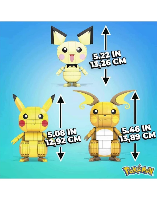 Mega Pokemon Pikachu Dönüşüm Üçlüsü