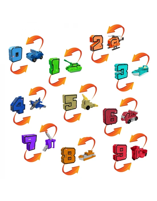 Pocket Morphers Dönüşebilen Numaralar 10lu Set