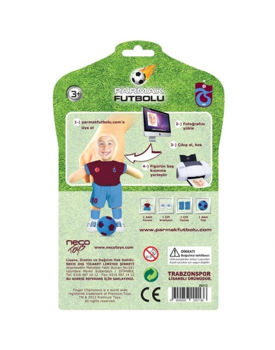 Trabzonspor Parmak Futbolu Oyuncu Seti