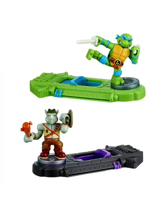 Akedo TMNT Leonardo ve Rocksteady 2li Figür